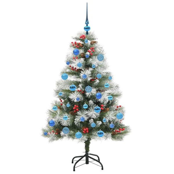 Tekojoulukuusi LED -nauhavalot Vihreä ja valkoinen 150 cm