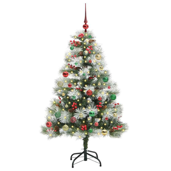 Tekojoulukuusi LED -nauhavalot Vihreä ja valkoinen 150 cm