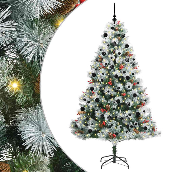 Tekojoulukuusi LED -nauhavalot Vihreä ja valkoinen 240 cm