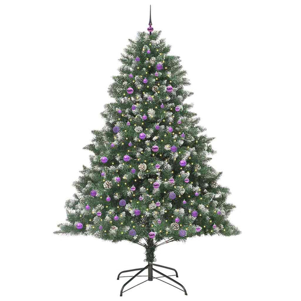 Tekojoulukuusi Vihreä 240 cm PVC ja muovi ja teräs
