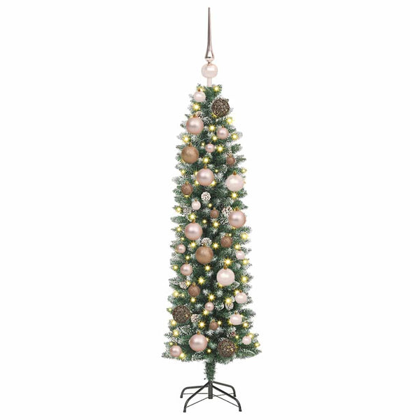 Tekopaksu joulupuu Vihreä ja valkoinen 120 cm