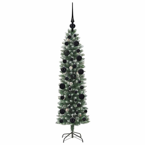 Tekopaksu joulupuu Vihreä ja valkoinen 120 cm