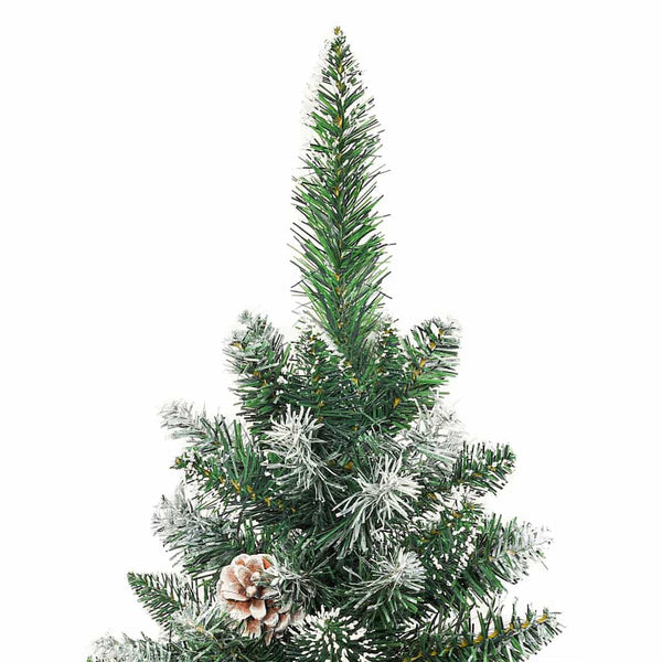 Tekopaksu joulupuu Vihreä ja valkoinen 120 cm