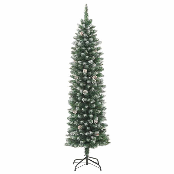 Tekopaksu joulupuu Vihreä ja valkoinen 120 cm
