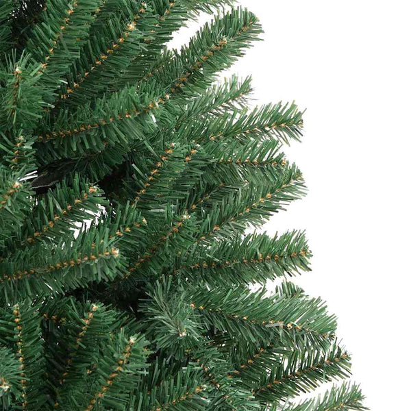 Salkomallinen tekoinen joulukuusi Vihreä 210 cm PVC ja metalli
