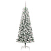 Salkomallinen tekoinen joulukuusi Vihreä ja valkoinen 240 cm
