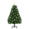 Vihreä 120 cm tekojoulukuusi 150 LED-valoilla PVC ja metalli