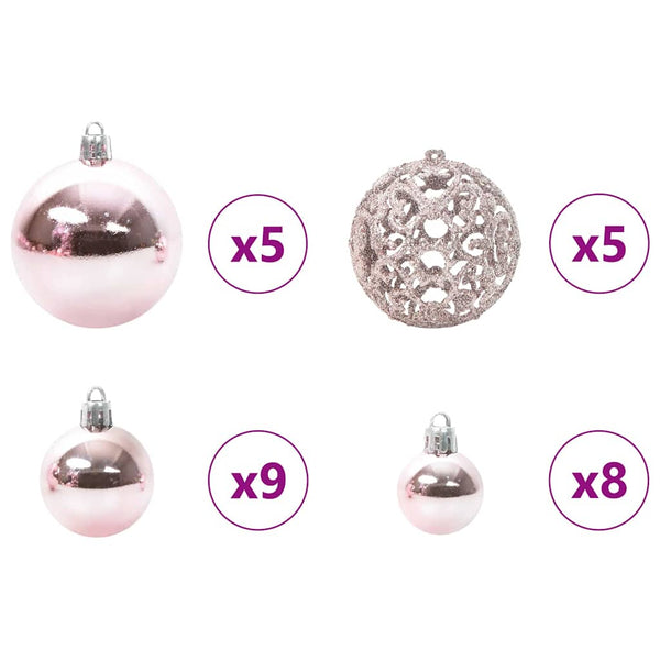 150 cm Vihreä tekojoulukuusi, jossa LED-valot PVC ja metalli