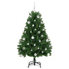 Tekojoulukuusi 150 cm, Vihreä, LED-valoilla PVC ja metalli