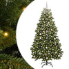 Vihreä tekojoulukuusi 300 LED-valolla, 180 cm, PVC ja metalli
