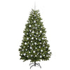 Tekojoulukuusi 300 LED-valoilla Vihreä 180 cm PVC ja metalli