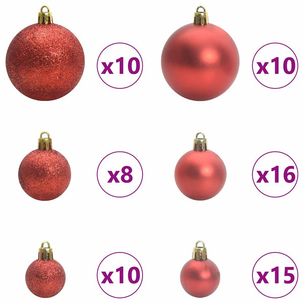 240 cm vihreä tekojoulukuusi, 300 LED-valoa, valmistettu PVC:stä ja metallista