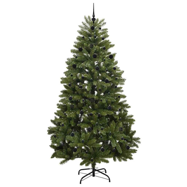 PVC ja metalli, tekojoulukuusi vihreä 240 cm, jossa 300 LED-valoa
