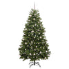 Vihreä tekojoulukuusi 240 cm, PVC ja metalli, 300 LED-valoa