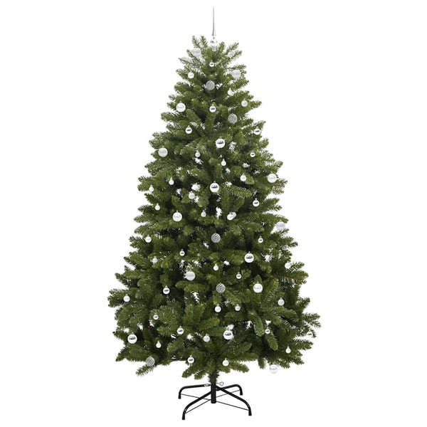 Tekojoulukuusi 300 LED-valoilla Vihreä 240 cm PVC ja metalli