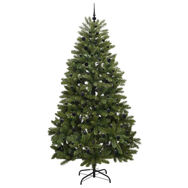 Tekojoulukuusi 300 LED-valoilla Vihreä 270 cm PVC ja metalli