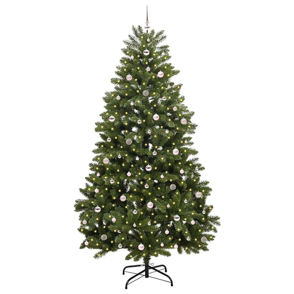 Tekojoulukuusi 300 LED-valoilla Vihreä 270 cm PVC ja metalli