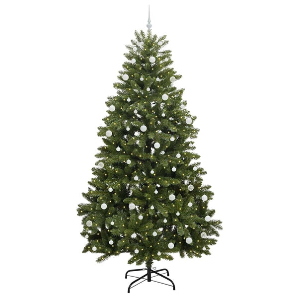 Tekojoulukuusi 300 LED-valoilla Vihreä 270 cm PVC ja metalli