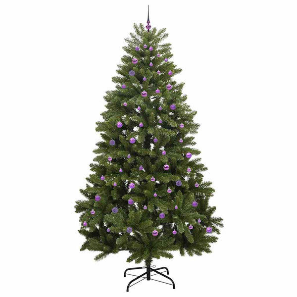 Tekojoulukuusi 300 LED-valoilla Vihreä 270 cm PVC ja metalli