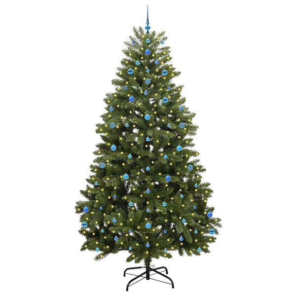 Tekojoulukuusi 300 LED-valoilla Vihreä 270 cm PVC ja metalli