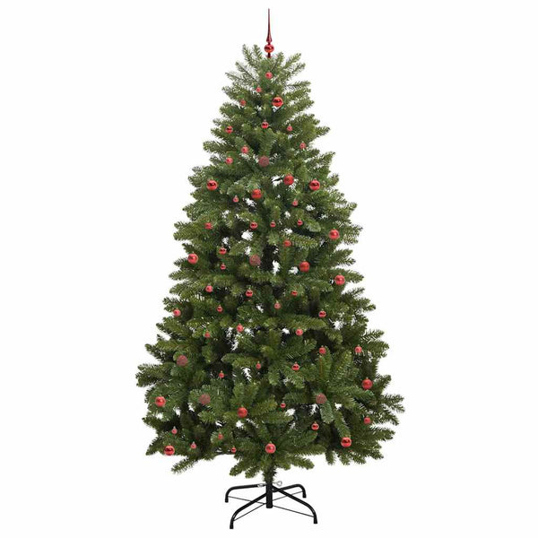 Tekojoulukuusi 300 LED-valoilla Vihreä 300 cm PVC ja metalli