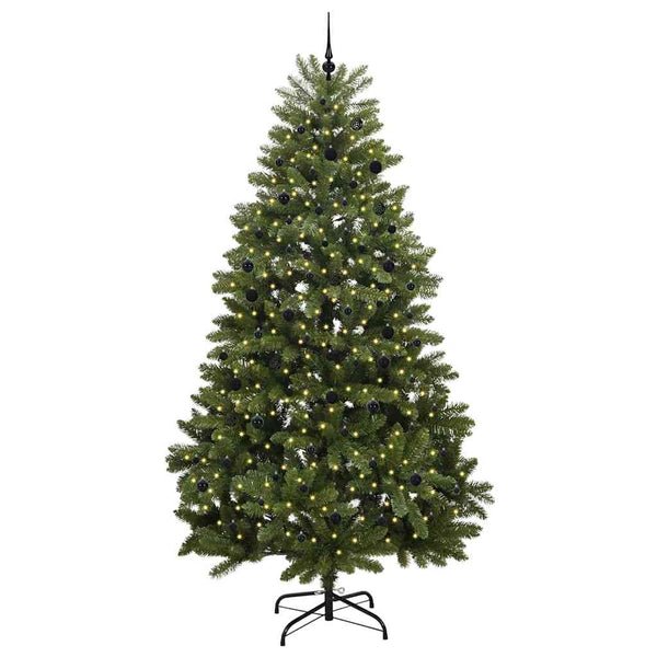 Tekojoulukuusi 300 LED-valoilla Vihreä 300 cm PVC ja metalli