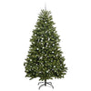 Tekojoulukuusi 300 LED-valoilla Vihreä 300 cm PVC ja metalli