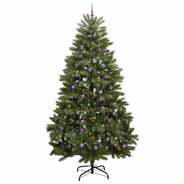 Tekojoulukuusi 300 LED-valoilla Vihreä 300 cm PVC ja metalli