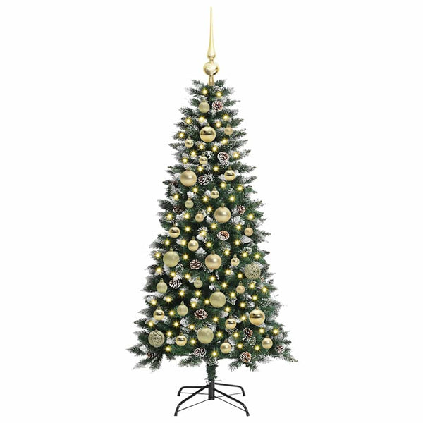 Tekojoulukuusi Vihreä 120 cm PVC, muovi ja teräs