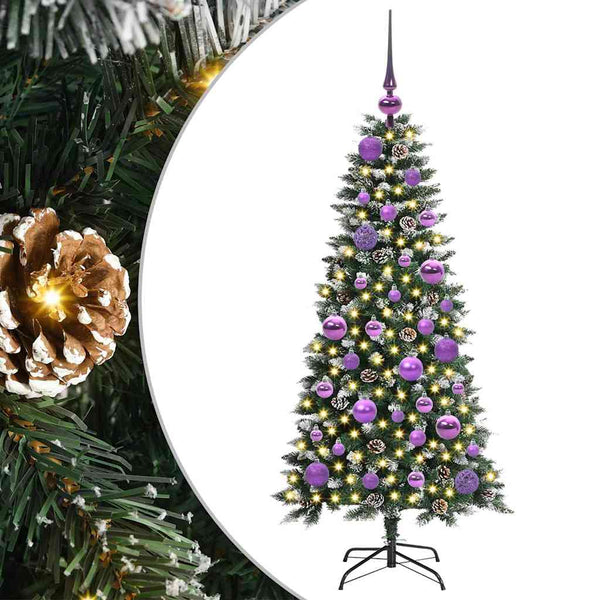 Tekojoulukuusi Vihreä 120 cm PVC, muovi ja teräs