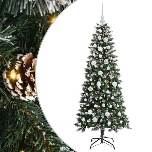 Tekojoulukuusi Vihreä 150 cm PVC, muovi ja teräs