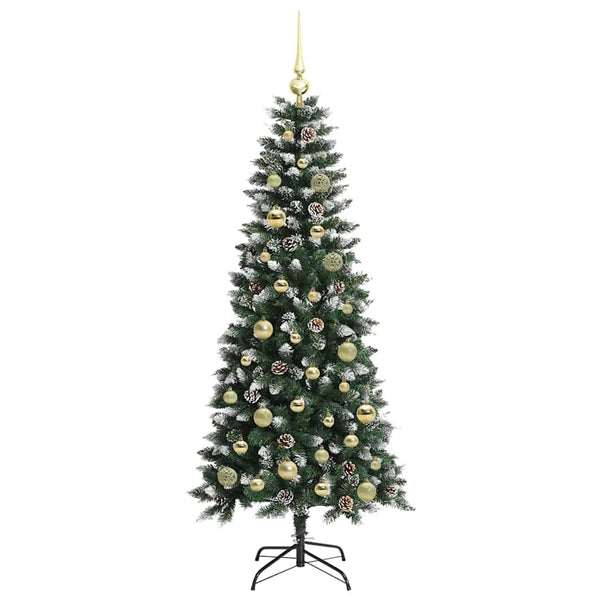 Tekojoulukuusi Vihreä 150 cm PVC, muovi ja teräs
