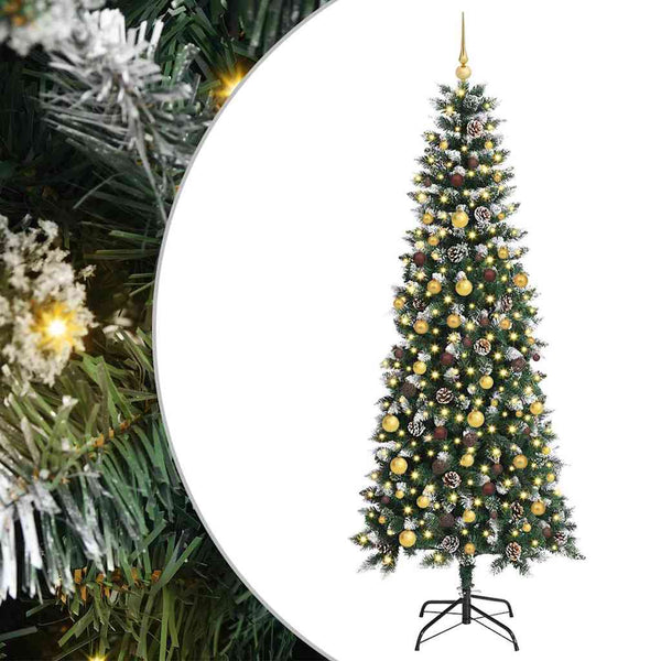 Tekojoulukuusi Vihreä 210 cm PVC, muovi ja teräs