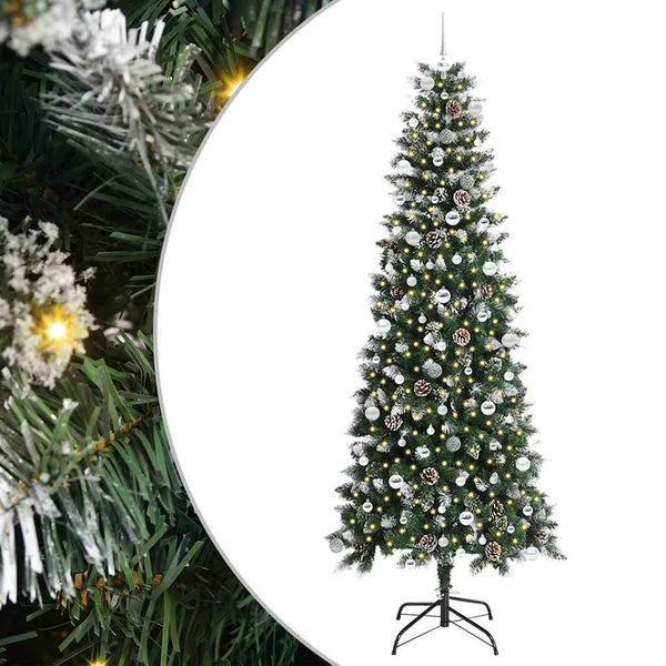 Tekojoulukuusi Vihreä 240 cm PVC, muovi ja teräs