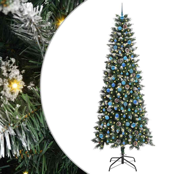 Tekojoulukuusi Vihreä 240 cm PVC, muovi ja teräs