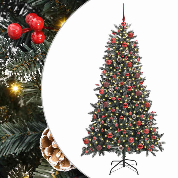Tekojoulukuusi Vihreä 180 cm PVC ja muovi ja teräs