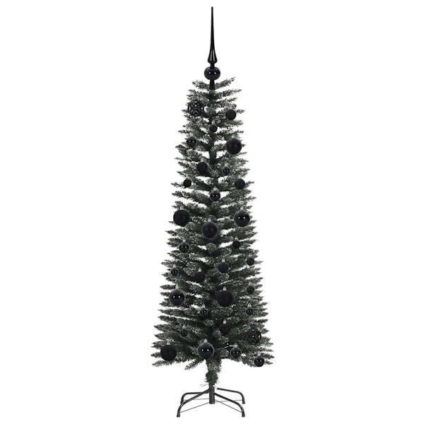 Tekojoulukuusi jalustalla Vihreä 120 cm PVC ja muovi ja teräs