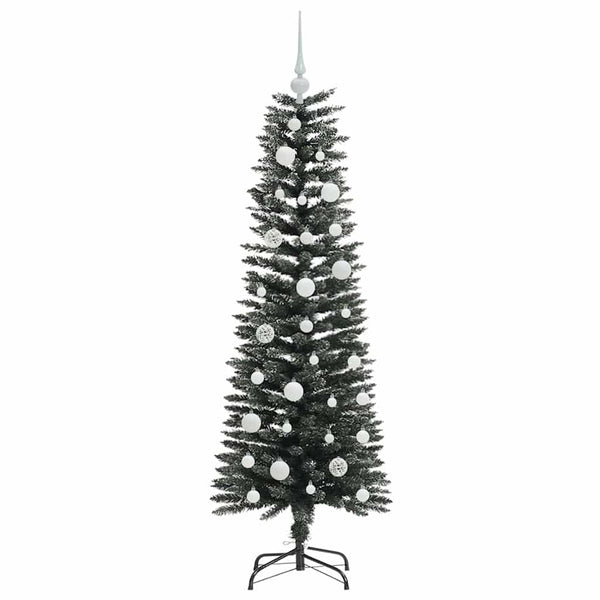 Tekojoulukuusi jalustalla Vihreä 120 cm PVC ja muovi ja teräs