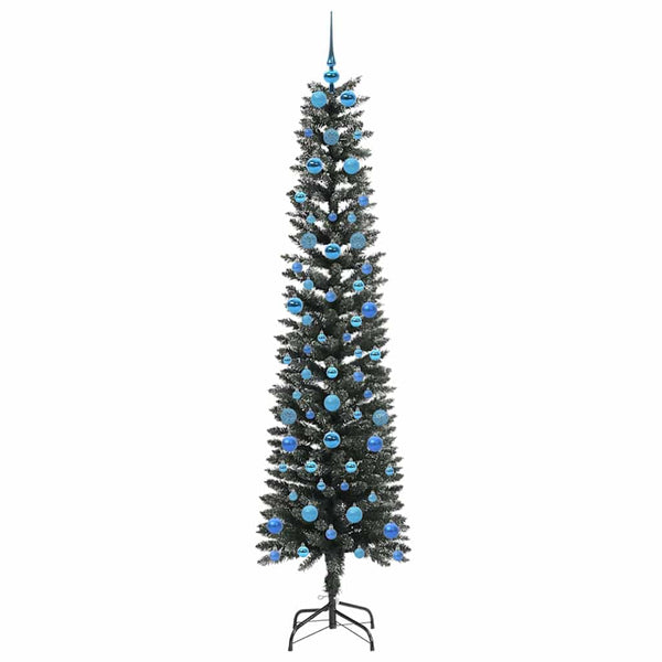 Tekojoulukuusi jalustalla Vihreä 210 cm PVC ja muovi ja teräs