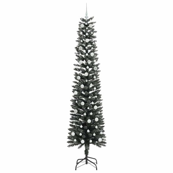 Tekojoulukuusi jalustalla Vihreä 240 cm PVC ja muovi ja teräs