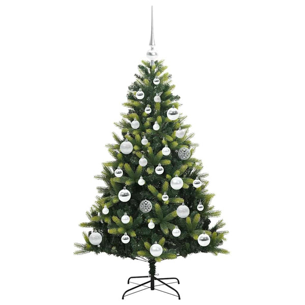 Keinotekoinen taitettava joulukuusi 150 LEDiä Vihreä 120 cm