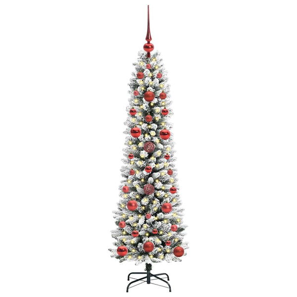Tekojoulukuusi valkoinen 120 cm PVC ja Metalli ja Muovi