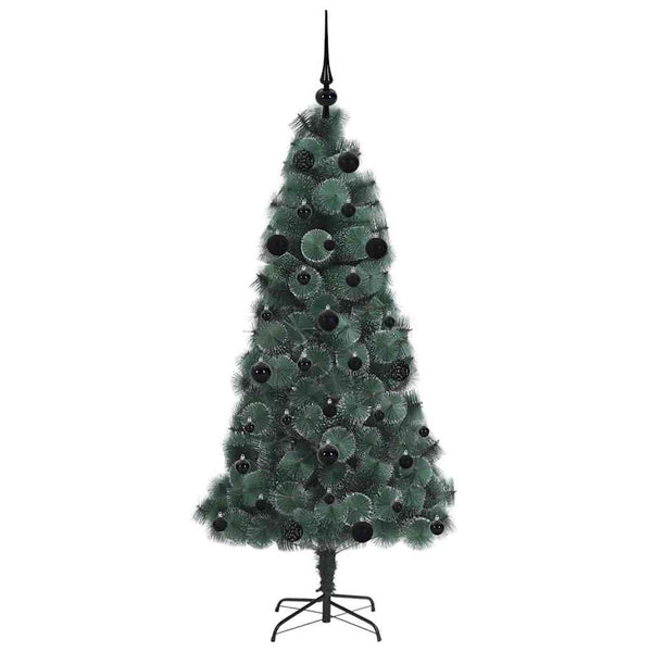 Tekokuusi esivalotettu joulukuusi pallosetillä Vihreä 150 cm