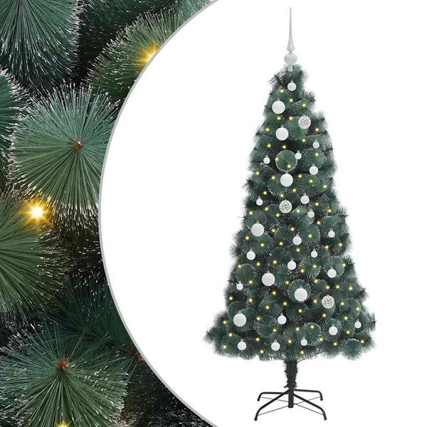 Teko Pre-lit Joulupuu Pallosetillä Vihreä 150 cm PET