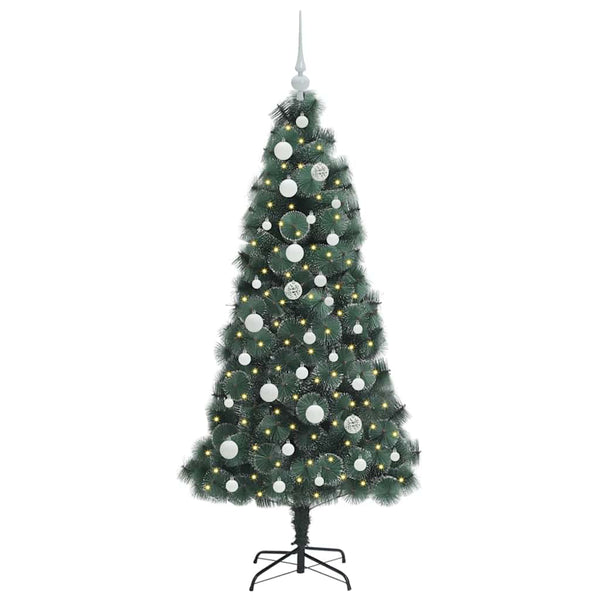 Teko Pre-lit Joulupuu Pallosetillä Vihreä 150 cm PET