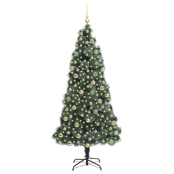 Teko Pre-lit Joulukuusi Pallosetillä Vihreä 210 cm PET