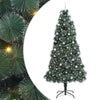 Teko pre-lit joulukuusi palloilla jalustalla Vihreä 240 cm PET