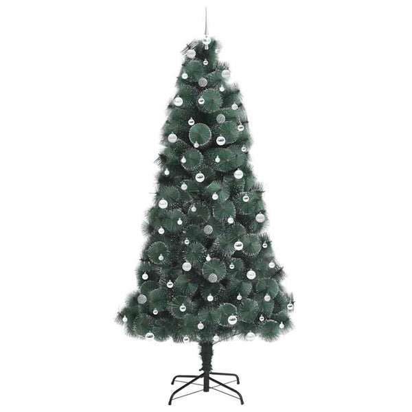 Teko pre-lit joulukuusi palloilla jalustalla Vihreä 240 cm PET