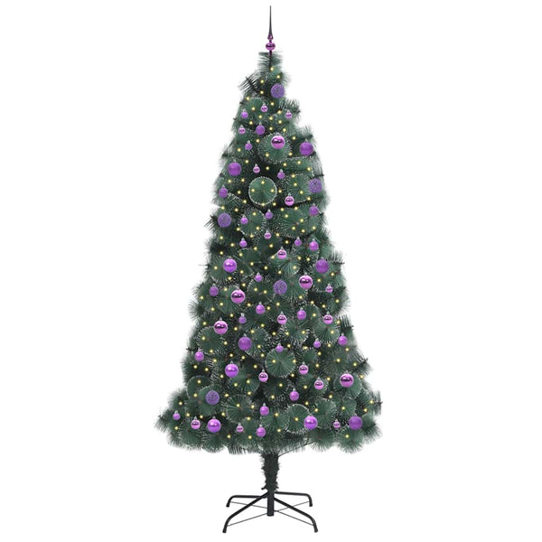 Tekokuusi Valmiina Koristeilla Vihreä 240 cm PET