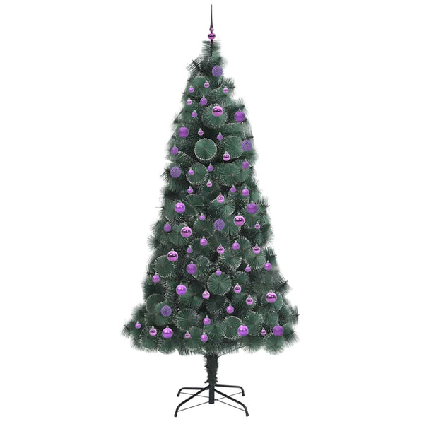 Tekokuusi Valmiina Koristeilla Vihreä 240 cm PET